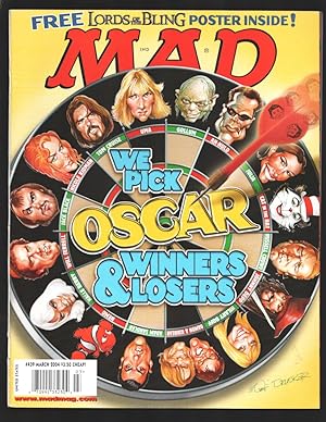 Bild des Verkufers fr Mad Magazine #439 3/2004-Mort Drucker Oscar's cover-Mad Looks At The Oscars-Angelo Torres-Sergio Aragones-FN/VF zum Verkauf von DTA Collectibles
