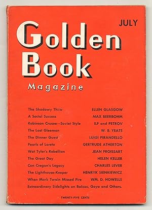 Bild des Verkufers fr Golden Book Magazine - July, 1934 zum Verkauf von Between the Covers-Rare Books, Inc. ABAA