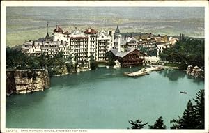 Bild des Verkufers fr Ansichtskarte / Postkarte New York USA, Lake Mohonk House vom Sky Top Path zum Verkauf von akpool GmbH