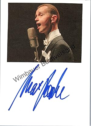 Bild des Verkufers fr Original Autogramm Max Raabe /// Autograph signiert signed signee zum Verkauf von Antiquariat im Kaiserviertel | Wimbauer Buchversand