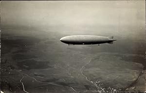 Foto Ansichtskarte / Postkarte Zeppelin Luftschiff LZ 126, ZR 3, USS Los Angeles, Fliegeraufnahme...