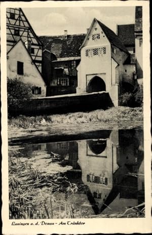 Bild des Verkufers fr Ansichtskarte / Postkarte Lauingen an der Donau Schwbische Alb, Trnktor zum Verkauf von akpool GmbH