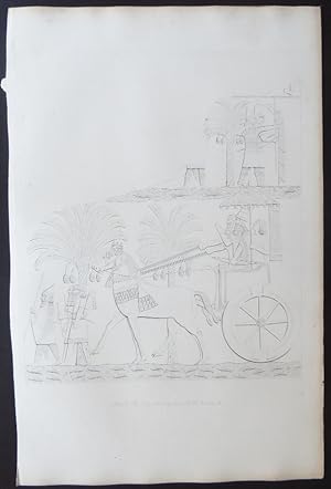 Image du vendeur pour One Plate from Monuments of Nineveh: From Drawings Made on the Spot mis en vente par Jeff Irwin Books