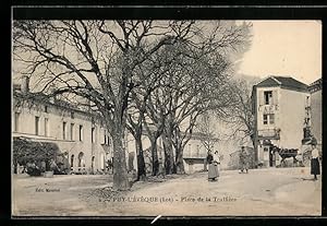 Carte postale Puy-L`Évêque, Place de la Truffière