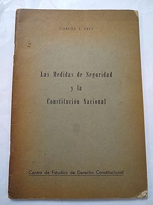 Seller image for Las medidas de seguridad y la Constitucional Nacional for sale by Libros nicos