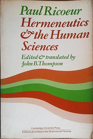 Immagine del venditore per Hermeneutics and the Human Sciences: Essays on Language, Action and Interpretation venduto da The Book House, Inc.  - St. Louis