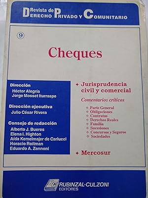 Bild des Verkufers fr Cheques zum Verkauf von Libros nicos