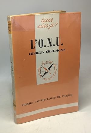 Image du vendeur pour L'O.N.U. Que sais-je mis en vente par crealivres