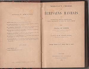 Morceaux choisis des écrivains havrais, avec introduction, notices biographiques, notes explicati...