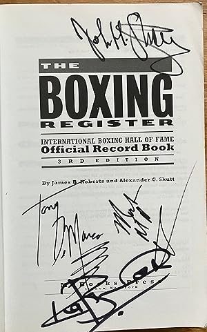 The Boxing Register International Boxing Hall of Fame Official Record Book (Multisigned by 27)