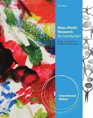 Seller image for Mass Media Research, International Edition for sale by WeBuyBooks