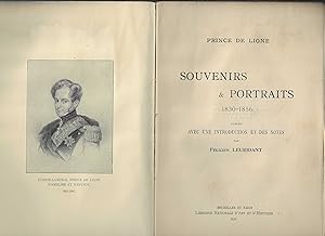 Seller image for SOUVENIRS ET PORTRAITS 1830-1856 avec une introduction et des notes for sale by Librairie l'Aspidistra