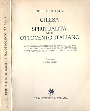 Bild des Verkufers fr Chiesa e spiritualit nell' Ottocento italiano zum Verkauf von Biblioteca di Babele