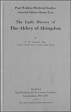Bild des Verkufers fr The Early History of the Abbey of Abingdon zum Verkauf von WeBuyBooks