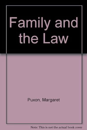 Seller image for Family and the Law for sale by WeBuyBooks