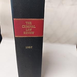 Bild des Verkufers fr The Criminal Law Review 1997 zum Verkauf von Cambridge Rare Books