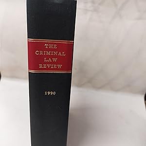 Bild des Verkufers fr The Criminal Law Review 1990 zum Verkauf von Cambridge Rare Books