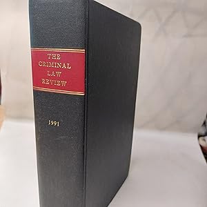 Bild des Verkufers fr The Criminal Law Review 1991 zum Verkauf von Cambridge Rare Books