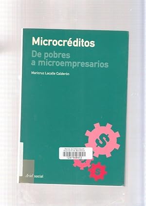 Imagen del vendedor de Microcreditos. De pobres a microempresarios a la venta por El Boletin