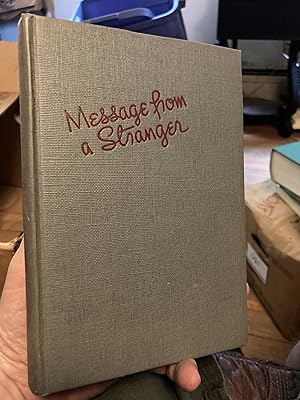 Seller image for message from a stranger for sale by A.C. Daniel's Collectable Books
