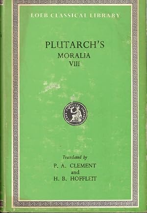Bild des Verkufers fr Plutarch's Moralia VIII zum Verkauf von Kenneth Mallory Bookseller ABAA