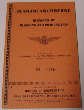 Image du vendeur pour Blanking And Punching: Blanking By Blanking And Piercing Dies (#4780) mis en vente par Books of Paradise