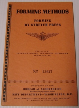 Image du vendeur pour Forming Methods: Forming By Stretch Press (#13927) mis en vente par Books of Paradise