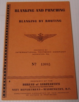 Seller image for Blanking And Punching: Blanking By Routing (#13085) for sale by Books of Paradise