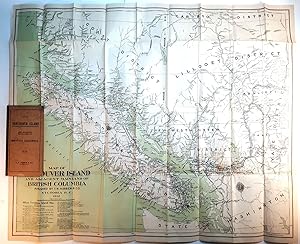 MAP OF VANCOUVER ISLAND AND ADJACENT MAINLAND OF BRITISH COLUMBIA. 1912.