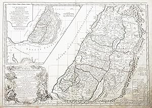 "Carte de la Terre des Hebreux ou Israelites. / La Monarchie des Hebreux sous Salomon, ou le Roya...