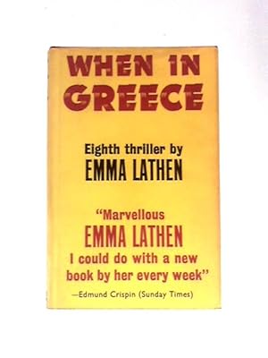 Seller image for When in Greece for sale by World of Rare Books