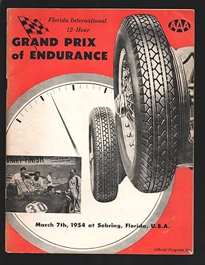 Sebring 12 Hour Sports Car Race Program 3/7/1954-Florida Int'l Grand Prix of Endurance-AAA sancti...