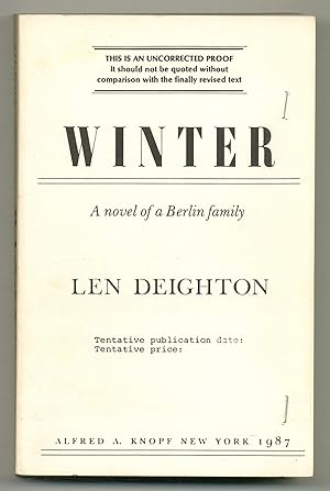 Bild des Verkufers fr Winter: A Novel of a Berlin Family zum Verkauf von Between the Covers-Rare Books, Inc. ABAA