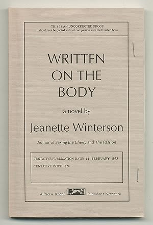 Seller image for Written on the Body for sale by Between the Covers-Rare Books, Inc. ABAA
