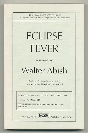 Bild des Verkufers fr Eclipse Fever zum Verkauf von Between the Covers-Rare Books, Inc. ABAA