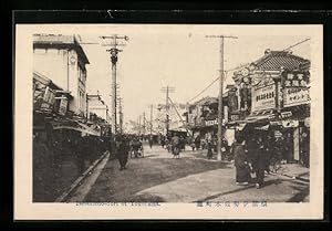Bild des Verkufers fr Ansichtskarte Yokohama, Isesakicho-dori zum Verkauf von Bartko-Reher