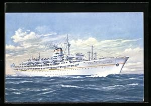 Bild des Verkufers fr Ansichtskarte Passagierschiff S. S. Agamemnon auf hoher See zum Verkauf von Bartko-Reher