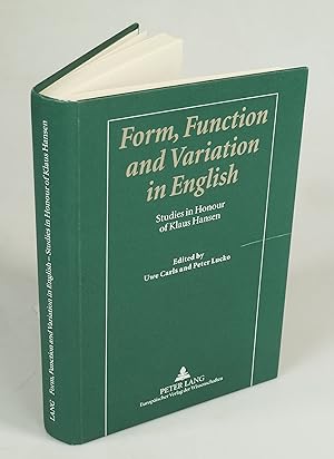 Bild des Verkufers fr Form, Function and Variation in English. zum Verkauf von Antiquariat Dorner