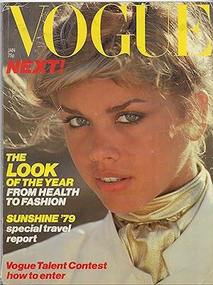 Bild des Verkufers fr VOGUE Magazine - Original British Vintage Fashion Magazine, January 1979 zum Verkauf von ART...on paper - 20th Century Art Books