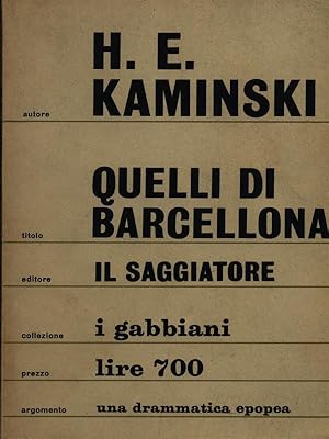Seller image for Quelli di Barcellona for sale by Librodifaccia