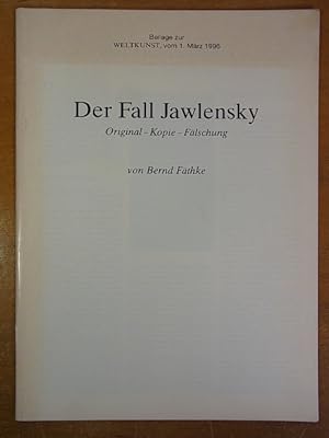 Seller image for Der Fall Jawlensky. Original - Kopie - Flschung for sale by Antiquariat Weber