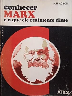 Bild des Verkufers fr CONHECER MARX. zum Verkauf von Livraria Castro e Silva