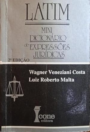 Immagine del venditore per LATIM, MINI DICIONRIO DE EXPRESSES JURDICAS. [2. EDIO] venduto da Livraria Castro e Silva