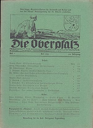 Die Oberpfalz, 24. Jahrgang, 7. Heft, Juli 1930