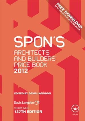 Seller image for Spon's Architects' and Builders' Price Book 2012 for sale by WeBuyBooks