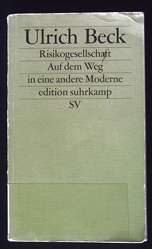 Bild des Verkäufers für Risikogesellschaft: Auf den Weg in eine andere Moderne. (Nr. 1365) zum Verkauf von books4less (Versandantiquariat Petra Gros GmbH & Co. KG)