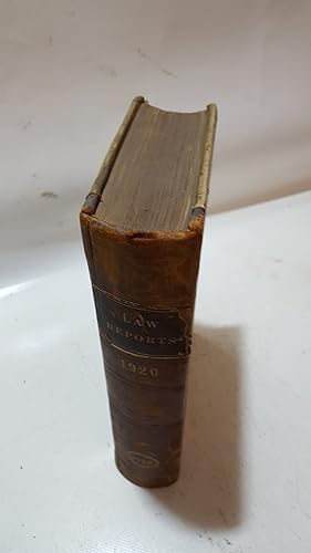 Imagen del vendedor de 1920 The Law Reports Of The Incorporated Council Of Law Reporting Kings Bench Division And On Appeal Therefrom In The Court Of Appeal, Decisions In The Court Of Criminal Appeal And Decisions Of The Railway And Canal Commission 1920.- Vol. II. a la venta por Cambridge Rare Books