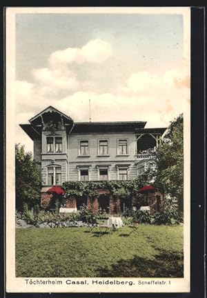Ansichtskarte Heidelberg, Töchterheim Casal in der Scheffelstr. 1
