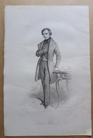 Image du vendeur pour GRAVURE Louis BLANC 1849 Lacauchie Rebel mis en vente par CARIOU1