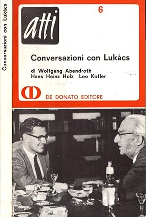 Image du vendeur pour Conversazioni con Lukacs mis en vente par iolibrocarmine